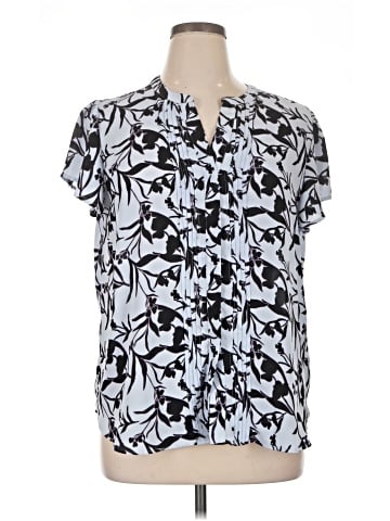 Ann Taylor Factory Short Sleeve Blouse (view 1)