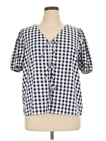 Rose + Olive Short Sleeve Blouse (view 1)