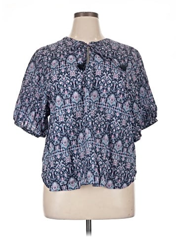 Banana Republic Factory Store Short Sleeve Blouse (view 1)