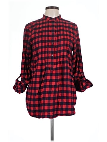 Lands' End 3/4 Sleeve Button-Down Shirt (view 1)