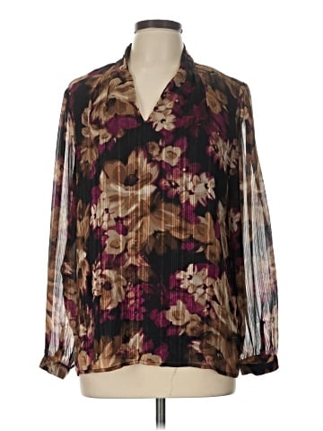 Kasper Long Sleeve Blouse (view 1)