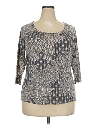 Liz Claiborne 3/4 Sleeve T-Shirt (view 1)
