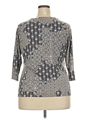 Liz Claiborne 3/4 Sleeve T-Shirt (view 2)