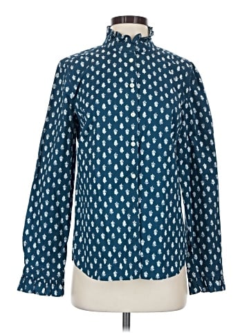 J.Crew Factory Store Long Sleeve Blouse (view 1)