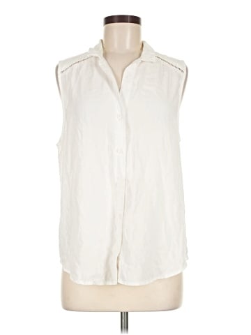Velvet Heart Sleeveless Button-Down Shirt (view 1)