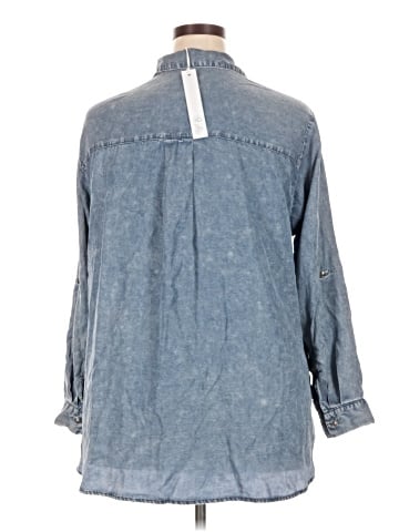 Jane and Delancey 3/4 Sleeve Button-Down Shirt (view 2)