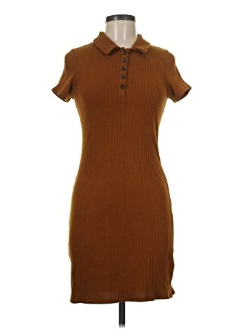 Madewell Ribbed Polo Knit Mini Dress (view 1)