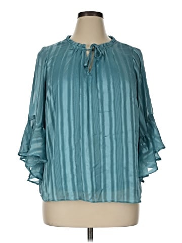 LC Lauren Conrad 3/4 Sleeve Blouse (view 1)