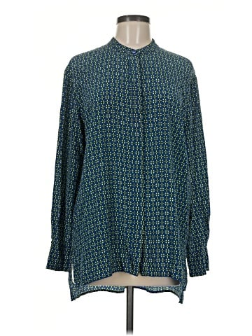 Diane von Furstenberg Long Sleeve Silk Top (view 1)