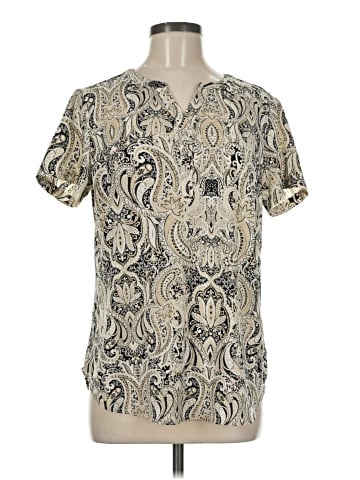 Christopher & Banks Short Sleeve Blouse (view 1)