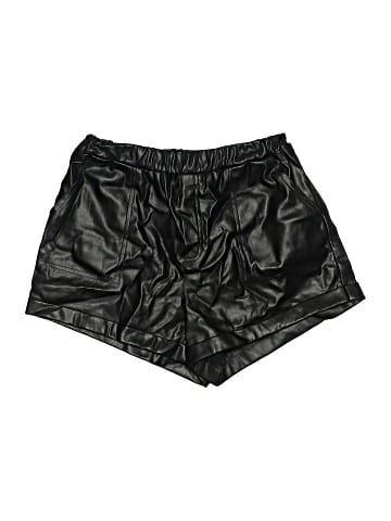 Soho Faux Leather Shorts (view 1)