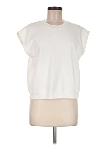 Madewell (Re)sourced Cotton Short-Sleeve Relaxed Sweatshirt (view 1)