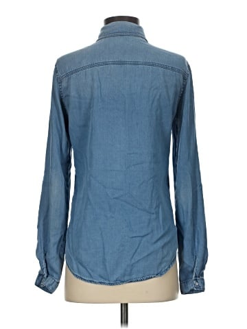 Vila Long Sleeve Button-Down Shirt (view 2)