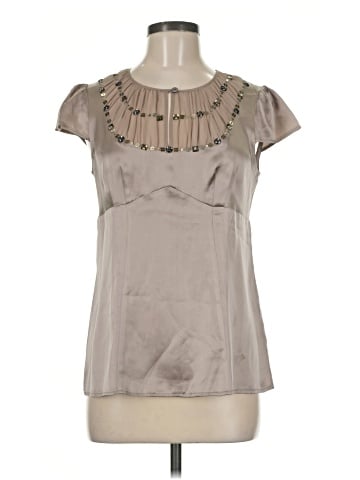 Nanette Lepore Short Sleeve Silk Top (view 1)
