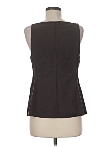 Madewell Square-Neck Vest in Drapey Twill (view 2)