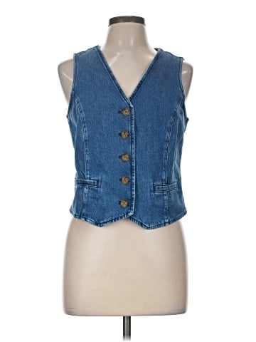 J.Crew Factory Store Denim Vest (view 1)