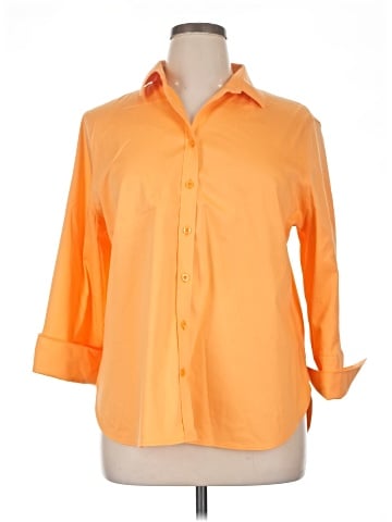 Chico's 3/4 Sleeve Button-Down Shirt (view 1)