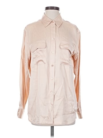 Equipment Long Sleeve Button-Down Shirt (view 1)