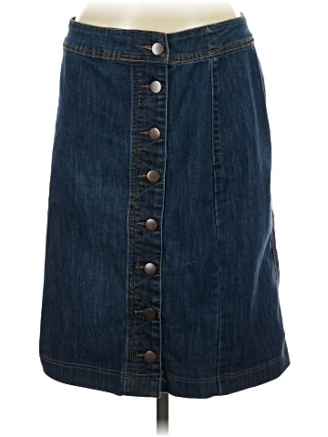 Christopher & Banks Denim Skirt (view 1)
