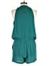 BCBGMAXAZRIA 100% Polyester Solid Teal Romper Size M - photo 2