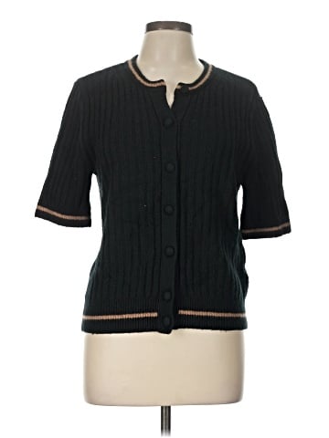 Madewell Short Puff-Sleeve Cardigan (view 1)