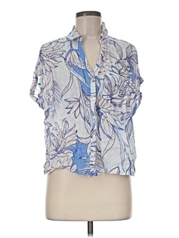 H By Halston Short Sleeve Blouse (view 1)
