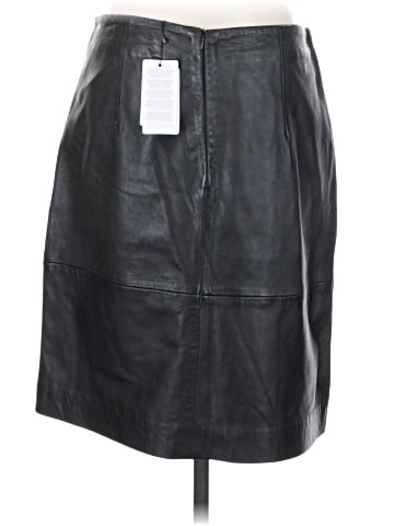 Mango Faux Leather Skirt (view 2)