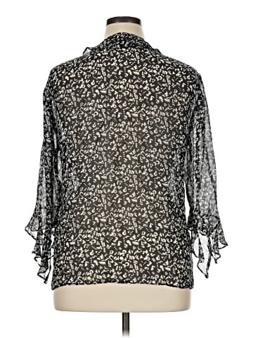 Chico's Design 3/4 Sleeve Silk Top (view 2)