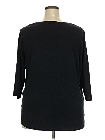 KIRKLAND Signature 3/4 Sleeve T-Shirt (view 2)