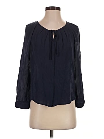Joie Long Sleeve Silk Top (view 1)