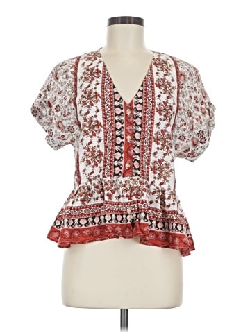 Blu Pepper Short Sleeve Blouse (view 1)