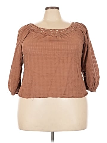 Max Studio 3/4 Sleeve Blouse (view 1)