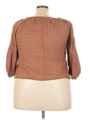 Max Studio 3/4 Sleeve Blouse (view 2)