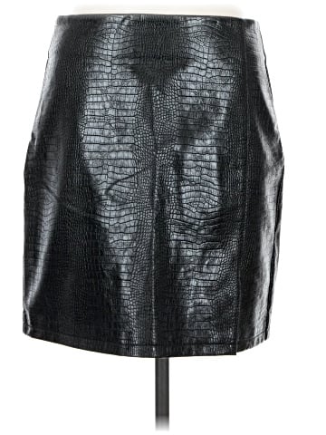 Topshop Faux Leather Skirt (view 1)
