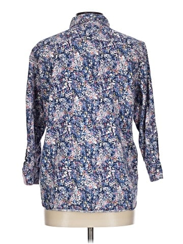 Chaps 3/4 Sleeve Button-Down Shirt (view 2)