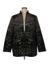 Chico's Paisley Aztec Or Tribal Print Color Block Damask Jacquard Tan Black Jacket Size XL - photo 1
