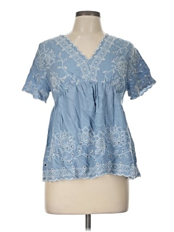 Blu Pepper Short Sleeve Blouse (view 1)