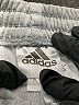 Adidas 100% Polyester Gray Track Pants Size 16 - photo 3