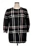Talbots Plaid White Black Pullover Sweater Size 1X - photo 1