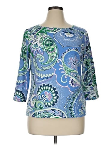 Talbots 3/4 Sleeve T-Shirt (view 1)