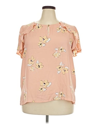 Liz Claiborne Short Sleeve Blouse (view 1)