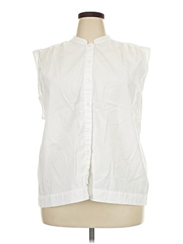 Banana Republic Factory Store Sleeveless Button-Down Shirt (view 1)