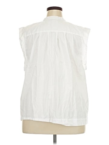 Banana Republic Factory Store Sleeveless Button-Down Shirt (view 2)