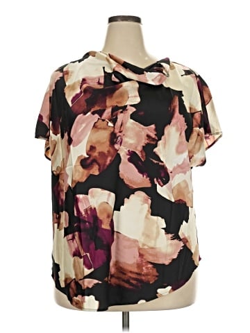 Anne Klein Short Sleeve Blouse (view 1)