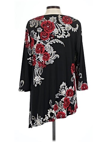 JM Collection 3/4 Sleeve Top (view 2)