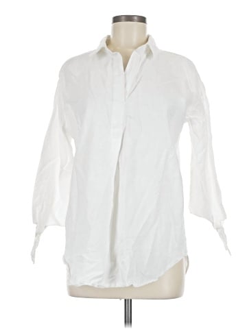 Liz Claiborne 3/4 Sleeve Button-Down Shirt (view 1)