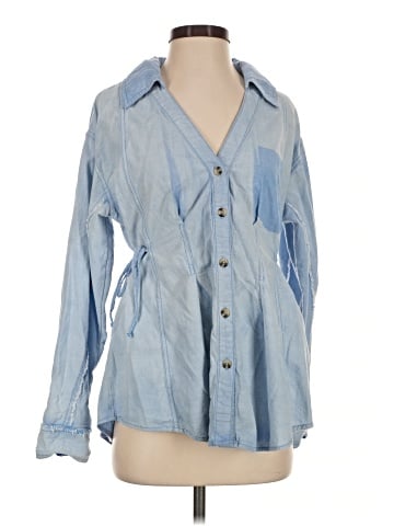 We the Free 3/4 Sleeve Button-Down Shirt (view 1)