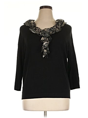 August Silk Pullover Sweater (view 1)