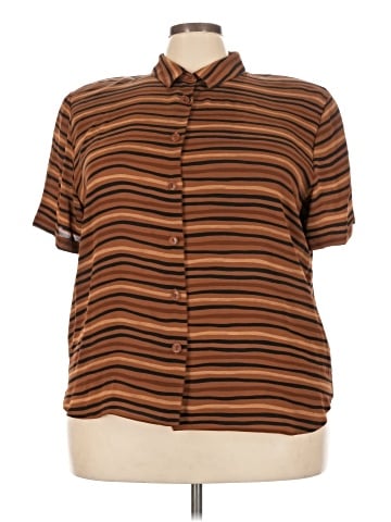 Jones New York Short Sleeve Silk Top (view 1)