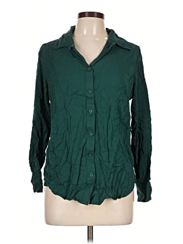 Universal Standard Long Sleeve Button-Down Shirt (view 1)